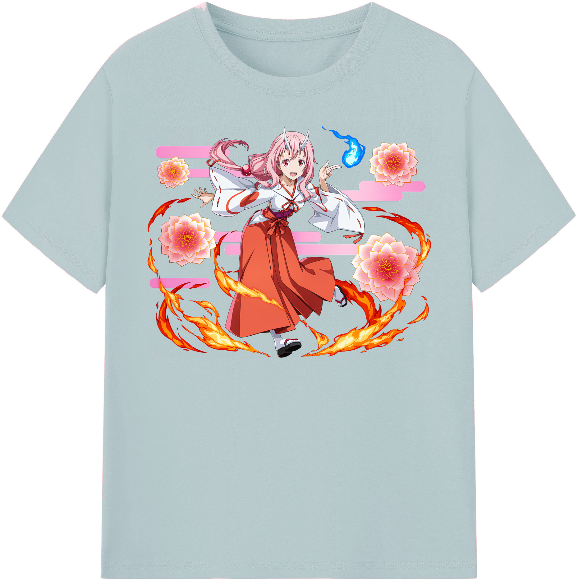 （画像用） 転スラ Regarding Reincarnated to Slime 綿100％半袖Tシャツ（フロントプリント）
